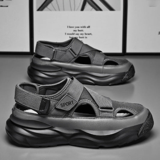 Herren-Sportsandalen mit dicker Sohle und Klettverschluss - Bruno