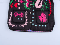 Jeansjacke mit Graffiti-Print und Taschen