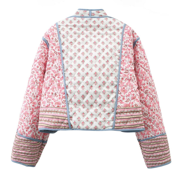 Jacke zum Wenden mit figurbetontem Schnitt und Reverskragen