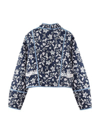 Jacke zum Wenden mit Blumenmuster und Ethno-Muster