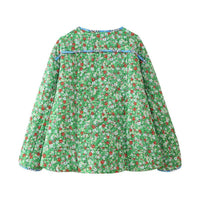 Lockere Jacke mit Blumenmuster