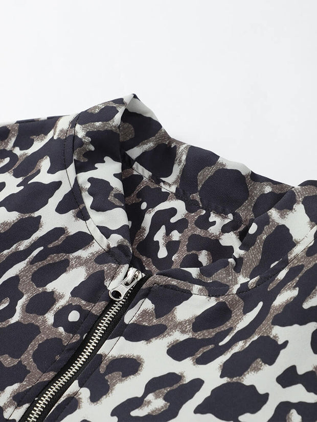 Jacke mit lockerer Passform und Print