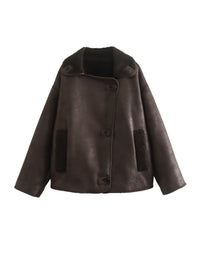Klassische kurze Lederjacke