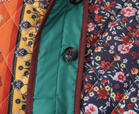 Steppjacke mit Ethno-Muster