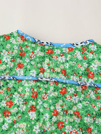 Lockere Jacke mit Blumenmuster