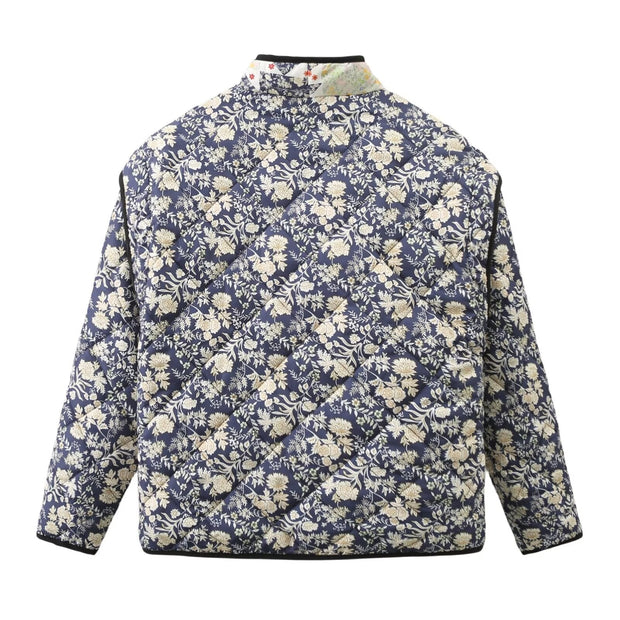 Steppjacke mit lockerer Passform und Print im Steppdesign