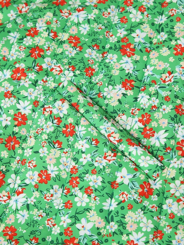Lockere Jacke mit Blumenmuster