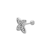Flower Ohr Piercing 14K Vergoldet