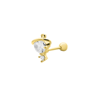 Victorious Ohr Piercing 14K Vergoldet