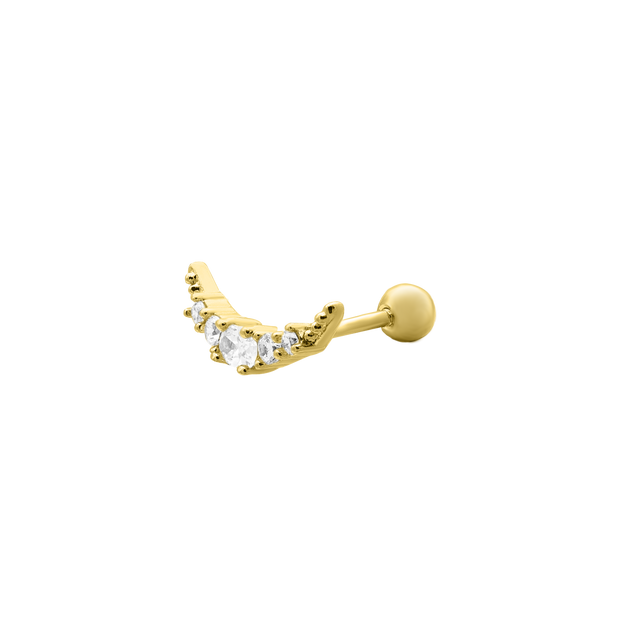 Wing Ohr Piercing 14K Vergoldet