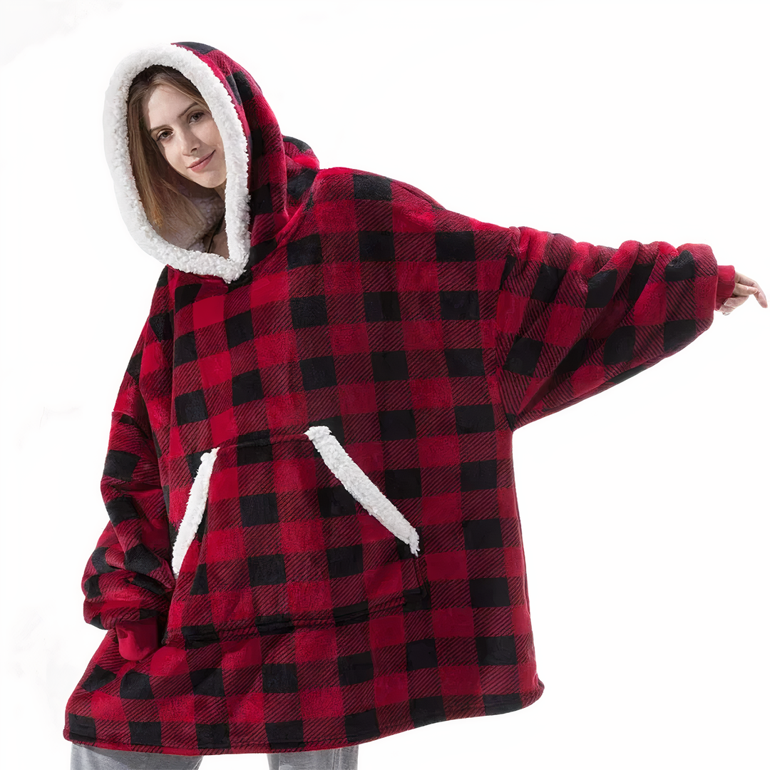 REGINA - Kuschelige Kuscheldecke Hoodie