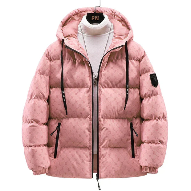 ROBERT - Baumwolljacke mit Allover-Briefdruck