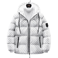 ROBERT - Baumwolljacke mit Allover-Briefdruck