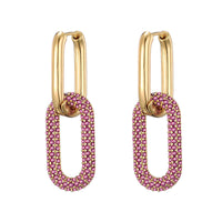 Glitzernde Creolen Aus Zirkonias Mit PaveFassung Elegantes OvalDesign Moderner Trend Helena