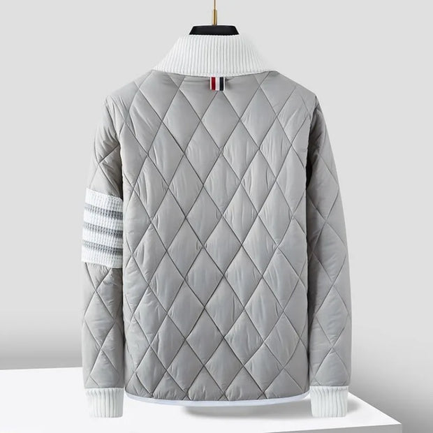 Wattiertes Sweatshirt mit Reißverschluss für Männer - Adam