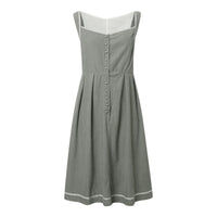 Damen Oktoberfest Dirndl Kleid mit Quadratkragen - Hildegard