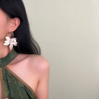 Ohrringe Boho-Blüten Aurora Mit Perlmuttblüten Elegantes Romantisches Schmuckstück Für Damen