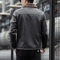 Herrenjacke mit Wollkragen - Romain