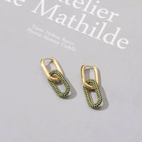 Glitzernde Creolen Aus Zirkonias Mit PaveFassung Elegantes OvalDesign Moderner Trend Helena