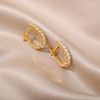 Ohrringe Crystal Kisses Valentina - Elegante Kristall Ohrringe Mit Modernem Geschwungenem Design