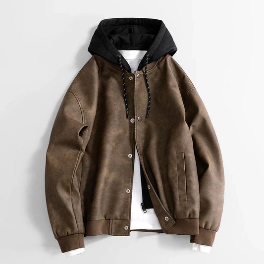 Vegane Freizeitjacke mit Kapuze für Männer - Peterson