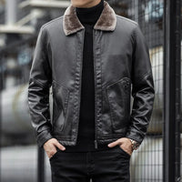 Herrenjacke mit Wollkragen - Romain