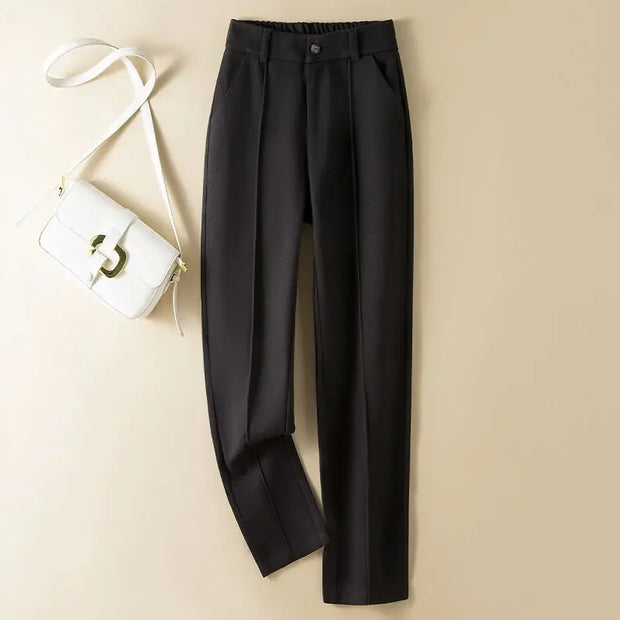Damen Wollhose mit hoher Taille - Selvia