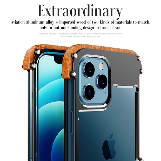 iPhone Case mit Holzveredelung