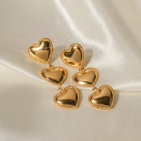 Trio-Ohrringe Mit Herz-Kette Gaia - Romantisch Elegant Goldglanz Veredelter Ohrschmuck