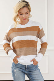 Beige gestreift