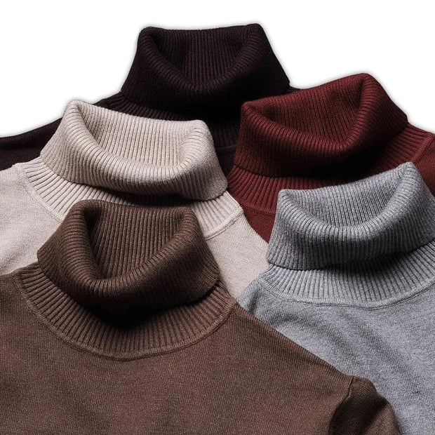 Rollkragenpullover aus weichem Strick für Männer - Idris