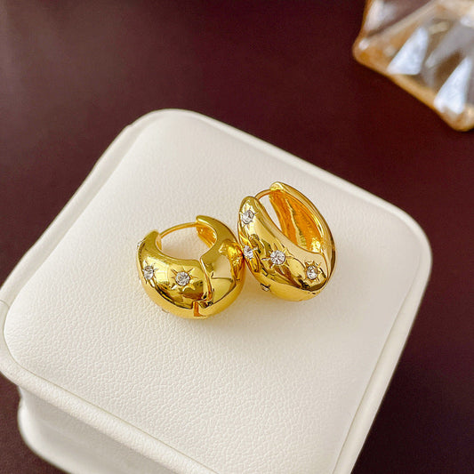 Creolen mit Sternenkuppel Iolanda Elegante Kristallverzierung Luxuriöser Abendschmuck