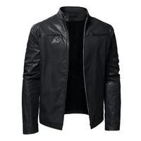 Zeitlose Lederjacke im Biker-Stil
