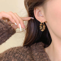 Parisa Tigerauge Creolen Mit Perlen Runde Ohrringe Aus Tigerauge Naturstein Schmuck Für Elegante Looks