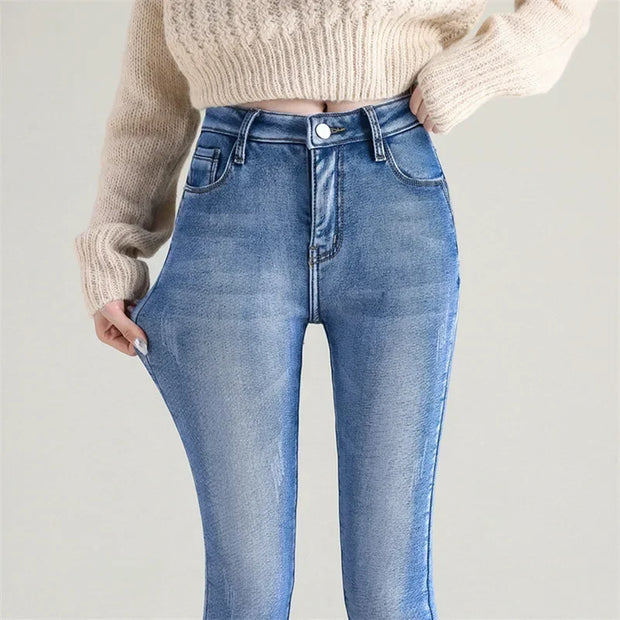 Damen-Thermohose mit Denim-Effekt - Davianne