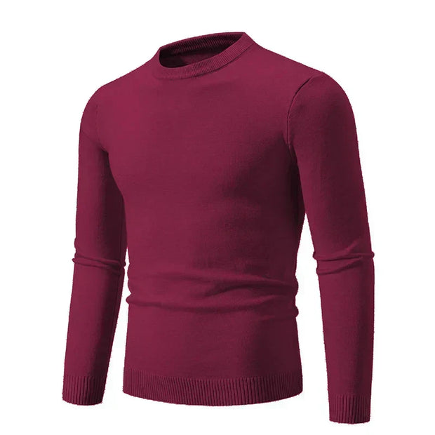 Herrenstrickpullover mit langen Ärmeln und Rundhalsausschnitt - Odrin