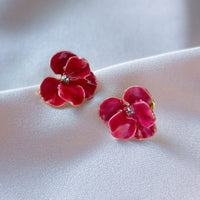 Üppige Blüten-Ohrringe Mit Skulptierten Blütenblättern Laura - Femininer Moderner Schmuck