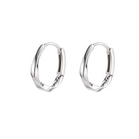 Sterlingsilber Runde Inlay Ohrringe