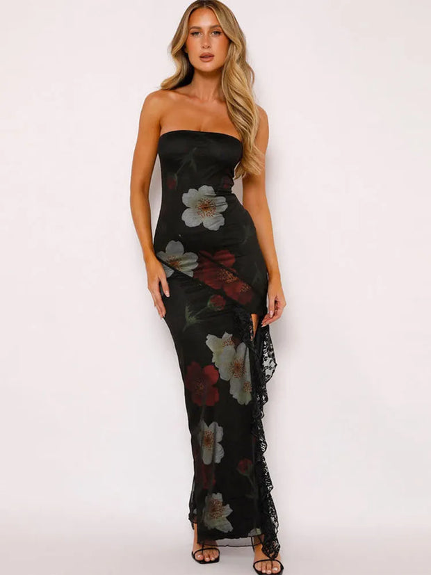 Jannette Trägerloses Kleid