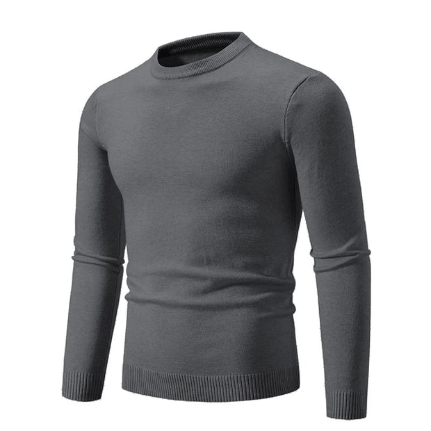 Herrenstrickpullover mit langen Ärmeln und Rundhalsausschnitt - Odrin