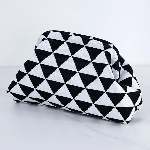 Women's gewebte Tasche Frühling Sommer Stil mit gestreiften Design