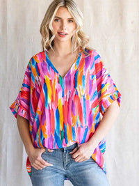 Jalys - Bunte Federbluse