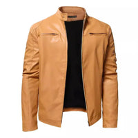 Zeitlose Lederjacke im Biker-Stil