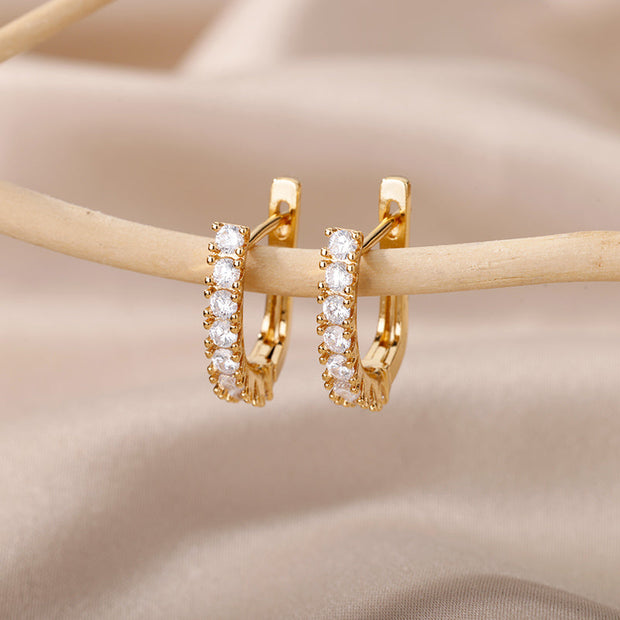 Ohrringe Crystal Kisses Valentina - Elegante Kristall Ohrringe Mit Modernem Geschwungenem Design