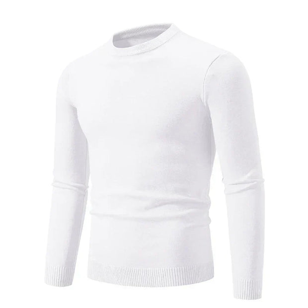 Herrenstrickpullover mit langen Ärmeln und Rundhalsausschnitt - Odrin
