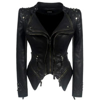 Lederjacke mit stilvoller, zeitloser Optik