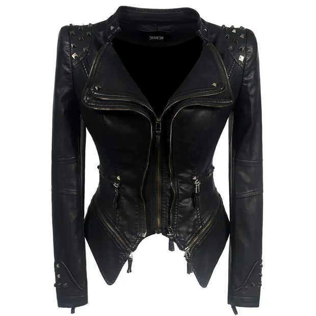 Lederjacke mit stilvoller, zeitloser Optik