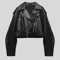 Zeitlose Lederjacke mit vielseitigem Design