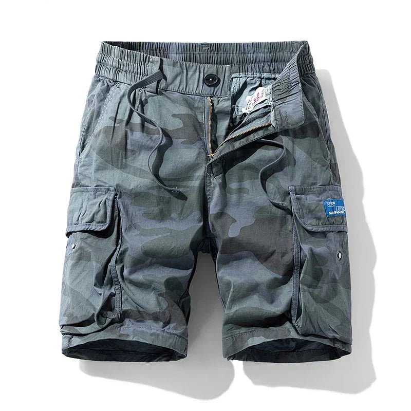 Tarnfarbene Cargo-Shorts mit Seitentaschen für Männer - Malta