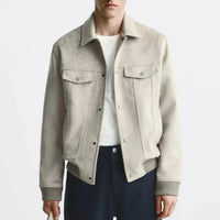 Herrenjacke in Wildlederoptik - Marceau